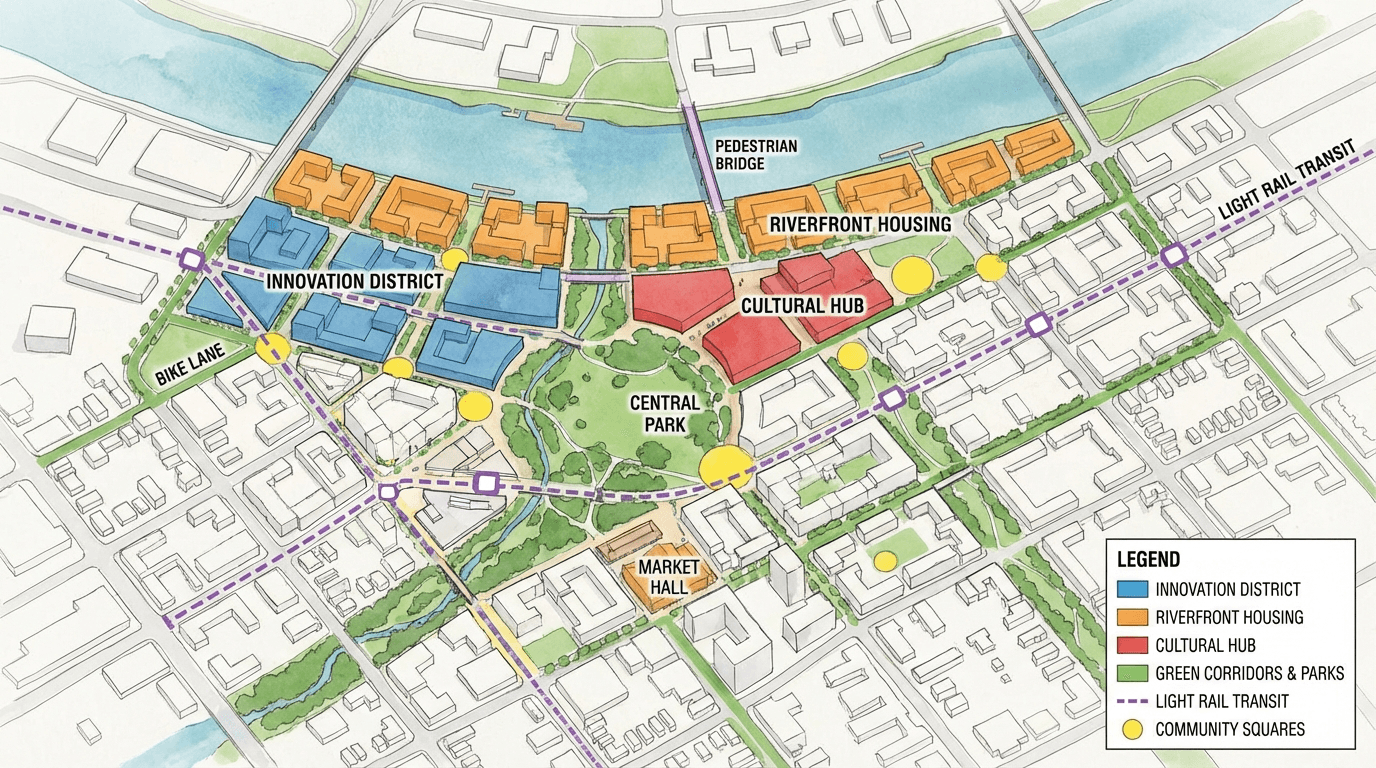 Guide : utiliser l'IA pour la communication publique d'un masterplan
